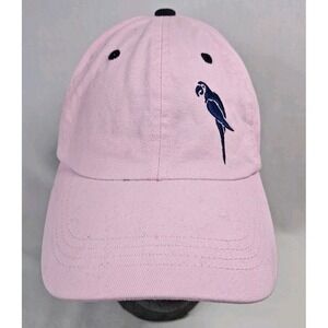 Margaritaville Island Reserve Hat Pink Parrot Tropical Floral Brim Strapback Cap